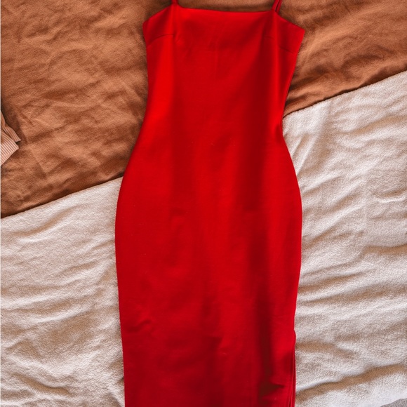 Lulus Red Midi Bodycon Dress - Picture 3 of 4
